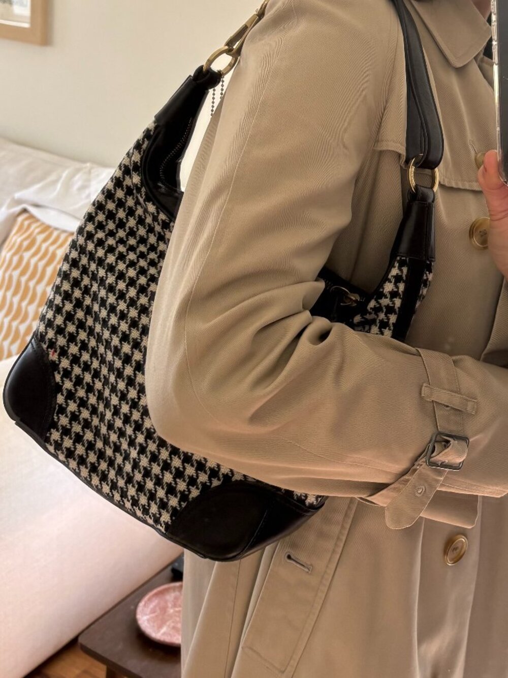 Unique Coach Hamptons Wool Bag